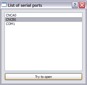 python serial port example windows shell